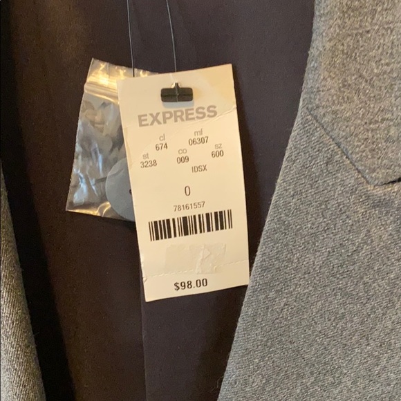 Express Grey Blazer - Picture 2 of 3